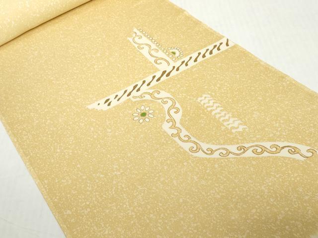 平和屋着物●付下げ 反物 着尺 壁画花文 逸品 未使用 DABH2595zzz