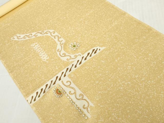 平和屋着物●付下げ 反物 着尺 壁画花文 逸品 未使用 DABH2595zzz