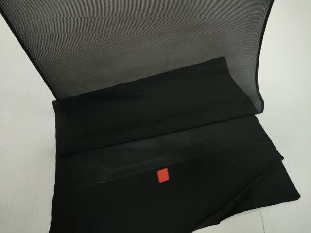 平和屋着物*夏物 黒紋付 黒反物 着尺 絽 逸品 未使用 DABH2601zzz