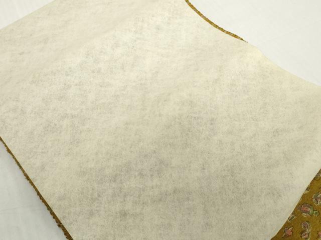 平和屋着物▼名古屋帯 帯反物 紬地 宝尽くし 共箱・帯芯付き 逸品 未使用 DABH2615zzz