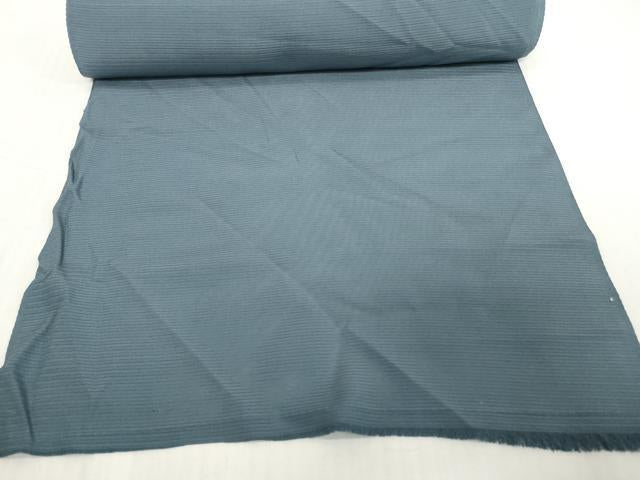平和屋着物*夏物 色無地 解き反物 着尺 絽 鉄御納戸色 逸品 DABH2638zzz