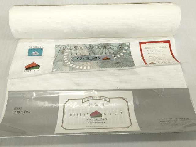 平和屋着物*夏物 長襦袢 反物 着尺 絽 生成り色 逸品 未使用 DABH2693zzz