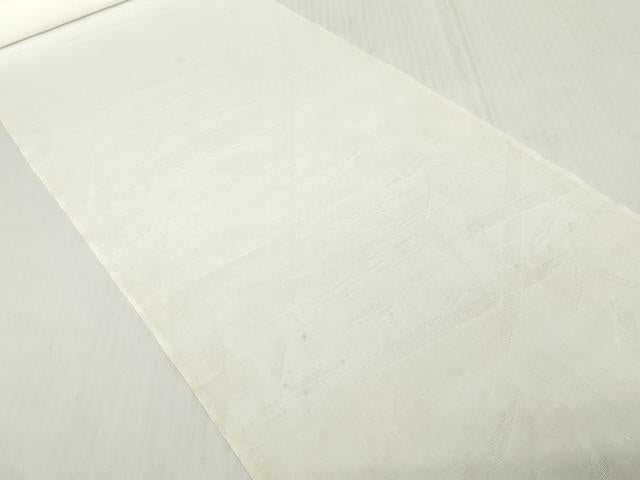 平和屋着物*夏物 長襦袢 反物 着尺 流水笹竹紋紗 生成り色 麻 逸品 未使用 DABH2698zzz