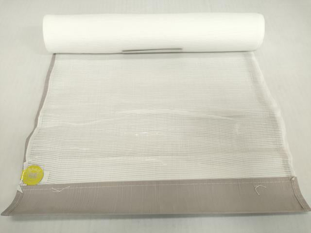 平和屋着物*夏物 長襦袢 反物 着尺 絽 生成り色 麻 逸品 未使用 DABH2700zzz