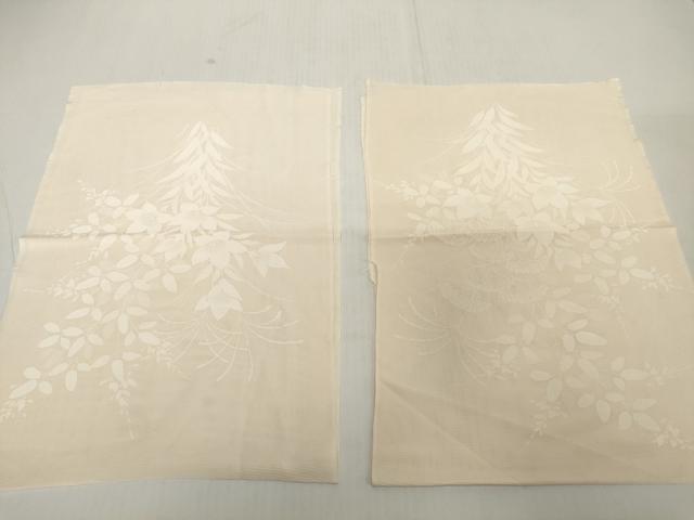 平和屋着物*夏物 付下げ 解き反物 着尺 裁断済 絽 桔梗萩花文 逸品 DABH2723zzz