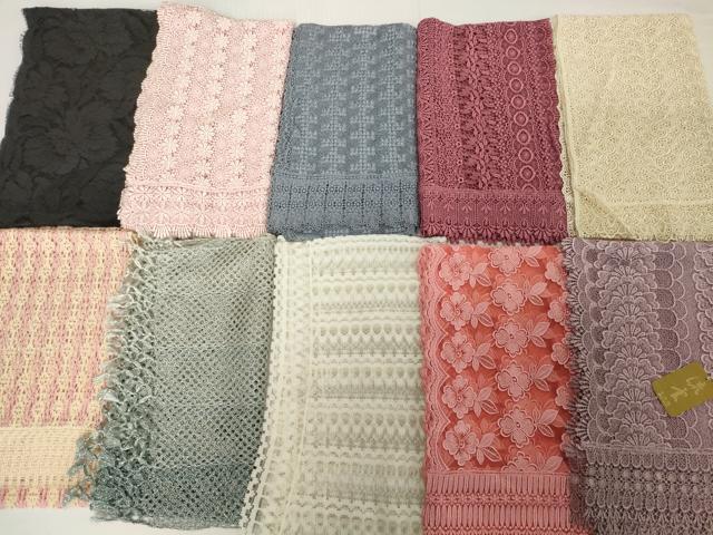 平和屋着物▼和装小物 ショールまとめて10点 レース 未使用品あり 逸品 DABH2737zzz