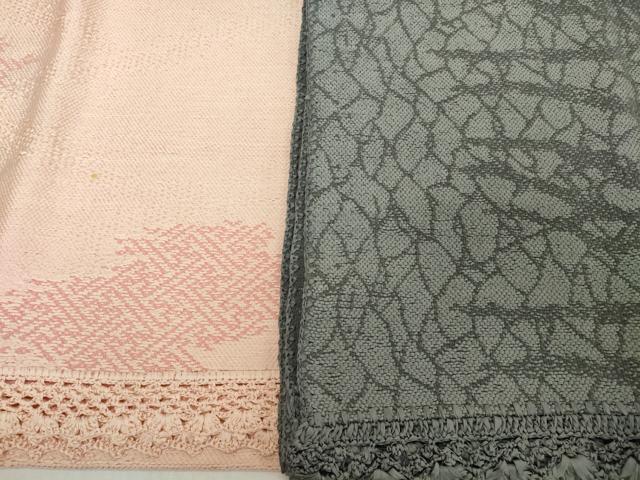 平和屋着物●和装小物 ショールまとめて5点 リボンヤーン レース 葉尽くし 流水 三越扱い 逸品 DABH2740zzz