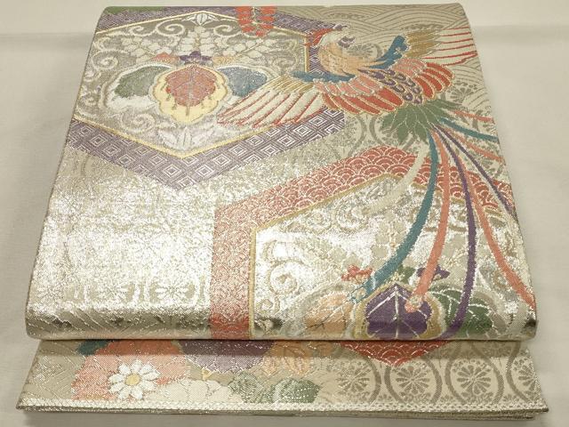 平和屋着物◎九百佐賀錦 六通柄袋帯 織匠宝文 金銀糸 正絹 逸品 DABH2806qp