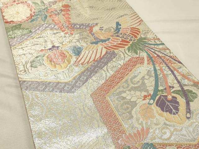 平和屋着物◎九百佐賀錦 六通柄袋帯 織匠宝文 金銀糸 正絹 逸品 DABH2806qp