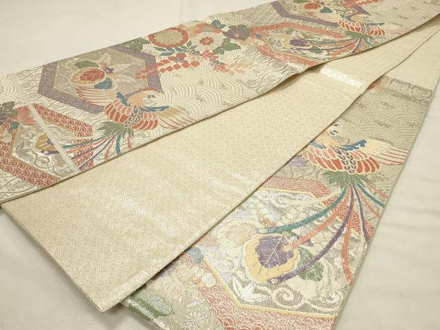 平和屋着物◎九百佐賀錦 六通柄袋帯 織匠宝文 金銀糸 正絹 逸品 DABH2806qp