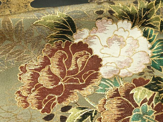 平和屋着物■豪華黒留袖 花車文 暈し染め 金彩 泰常 正絹 逸品 DABH2847qp