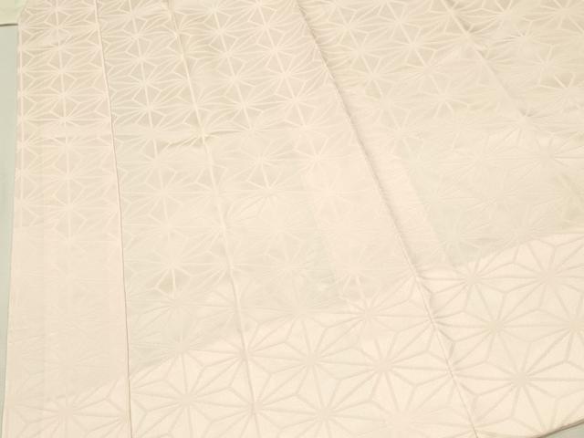 平和屋着物■長襦袢 袷 麻の葉地紋 正絹 逸品 DABH2931qp