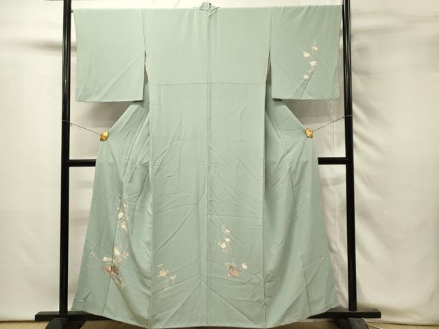 平和屋着物■訪問着 友禅 作家物 枝花文 正絹 逸品 DABH3030qp