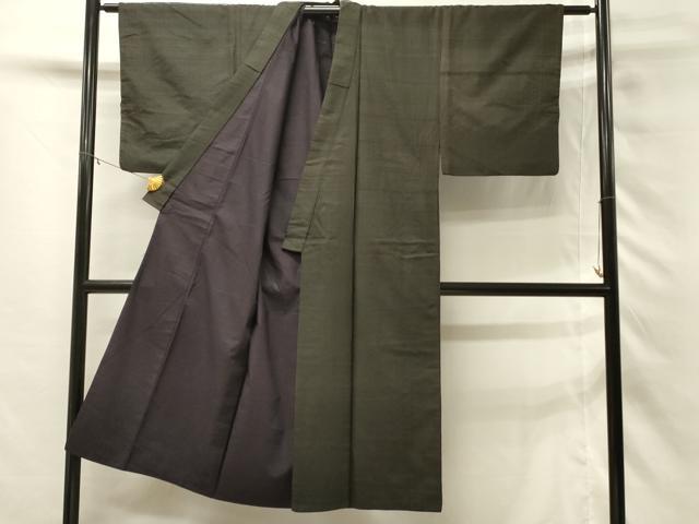 平和屋着物■男性 紬 間道 正絹 逸品 DABH3044qp