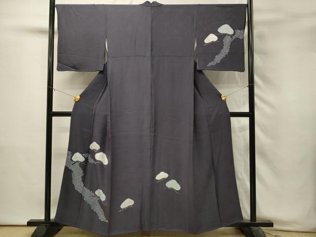 平和屋着物■訪問着 絞り 枝松文 金彩 正絹 逸品 DABH3065qp