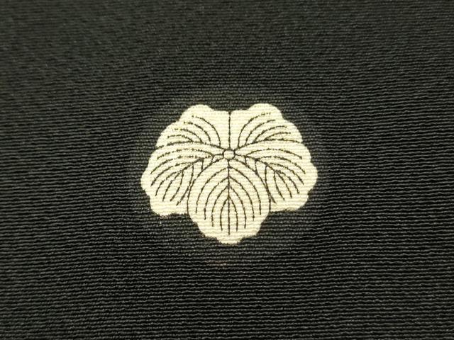 平和屋着物■豪華黒留袖 色紙草花文 暈し染め 金銀彩 正絹 逸品 DABH3071qp