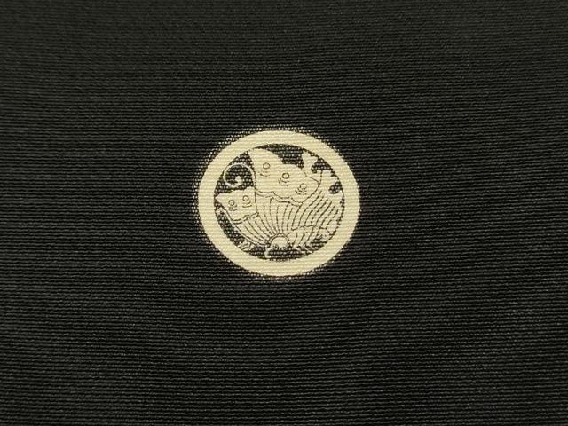 平和屋着物■豪華黒留袖 飛鶴枝梅文 暈し染め 金銀彩 正絹 逸品 DABH3140qp