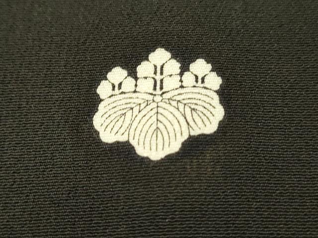 平和屋着物■豪華黒留袖 刺繍 絵皿花鳥文 金糸 正絹 逸品 DABH3167qp