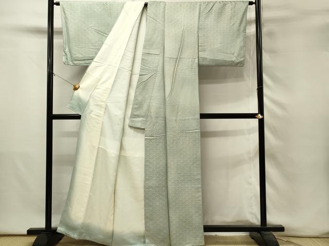 平和屋着物■上質な小紋 青海波地紋 暈し染め 正絹 逸品 DABH3248qp