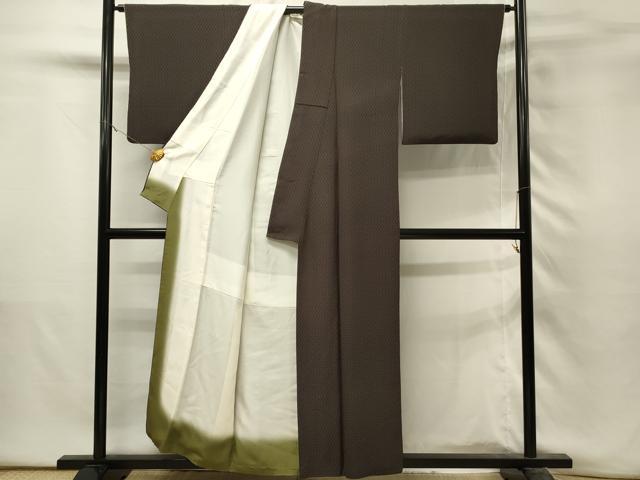 平和屋着物■上質な小紋 網目文 正絹 逸品 DABH3249qp