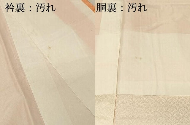平和屋着物■上質な小紋 青海波地紋 暈し染め 正絹 逸品 DABH3264qp