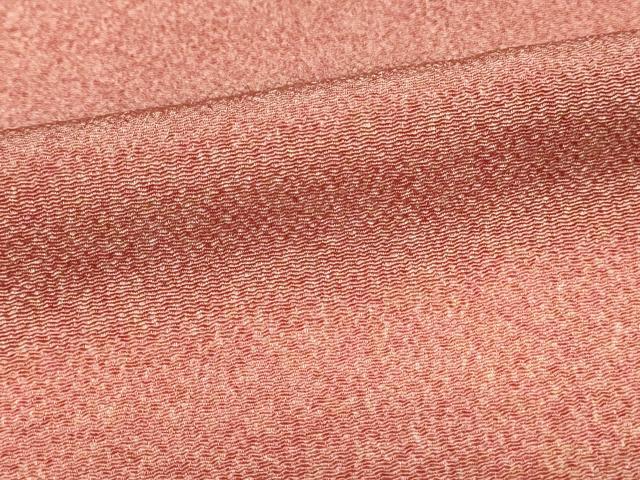 平和屋着物■上質な小紋 作家物 霞文 暈し染め 鬼しぼ縮緬 正絹 逸品 DABH3265qp