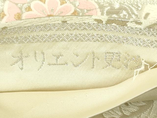 平和屋着物◎西陣 服部織物謹製 六通柄袋帯 唐織 オリエント更紗 金銀糸 正絹 逸品 DABH3408qp