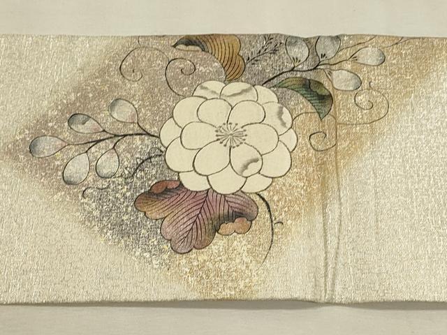 平和屋着物◎九寸名古屋帯 刺繍 辻が花 金彩 正絹 逸品 DABH3510qp