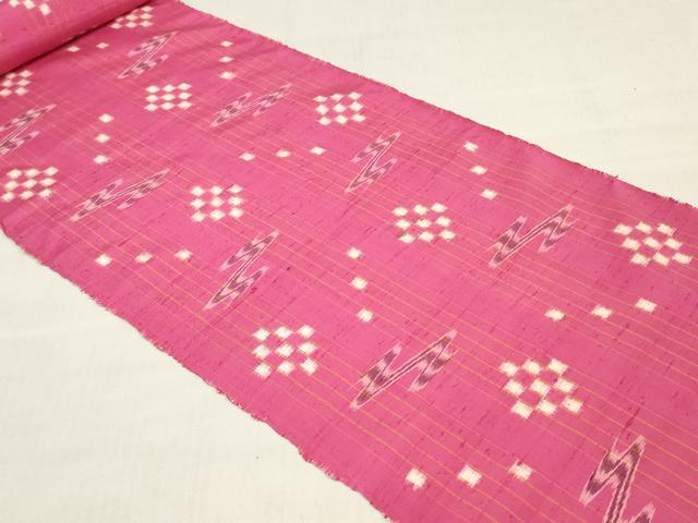 平和屋着物●本場琉球絣 紬 反物 着尺 証紙付き 逸品 未使用 DABH3533zy
