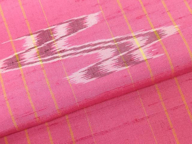 平和屋着物●本場琉球絣 紬 反物 着尺 証紙付き 逸品 未使用 DABH3533zy
