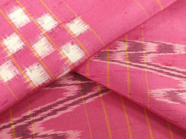 平和屋着物●本場琉球絣 紬 反物 着尺 証紙付き 逸品 未使用 DABH3533zy
