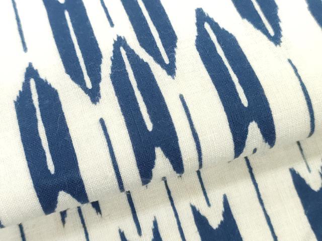 平和屋着物*夏物 浴衣 反物 着尺 三瓢染 矢羽文 綿 逸品 未使用 DABH3605zy
