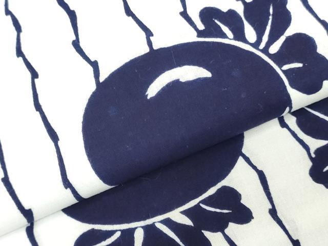 平和屋着物*夏物 浴衣 反物 着尺 注染 暫染 東京本染 万寿菊 さが美扱い 綿 逸品 未使用 DABH3622zy