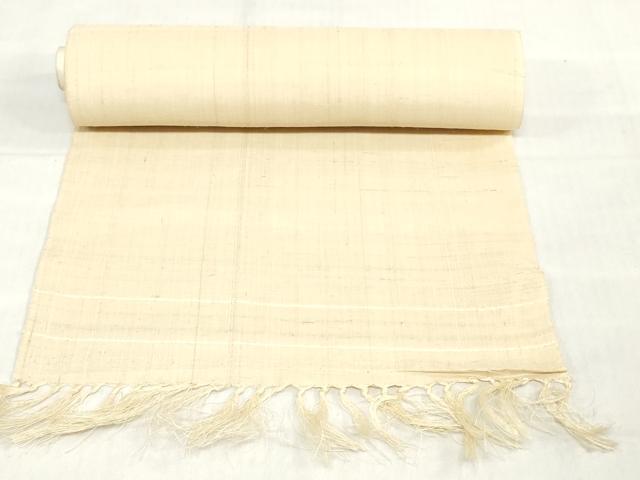 平和屋着物*夏物 名古屋帯 生紬 帯反物 型染め 松竹梅 逸品 未使用 DABH3694zy
