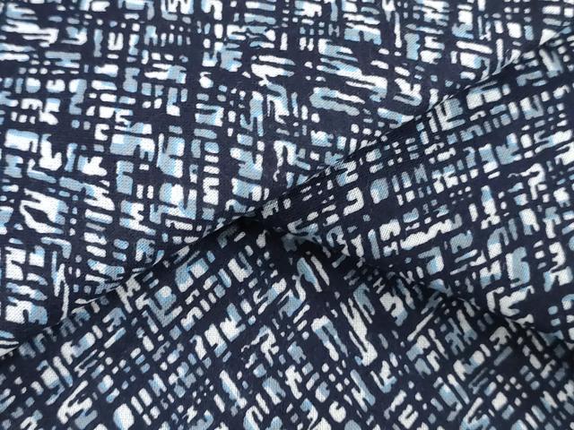 平和屋着物*夏物 浴衣 反物 着尺 注染 抽象文様 綿 逸品 未使用 DABH3719zy