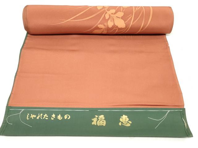 平和屋着物▼羽織・コート 反物 羽尺 刺繍 草葉文 逸品 未使用 DABH3786zy