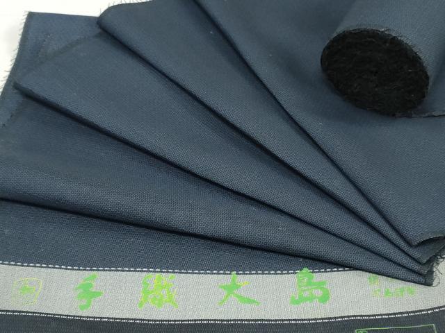 平和屋着物▼男性 大島紬 反物 着尺 アンサンブル 亀甲柄 逸品 未使用 DABH3793zy