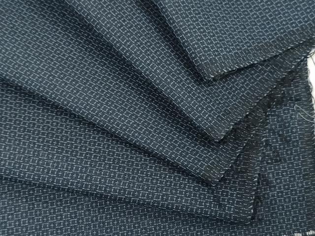 平和屋着物▼男性 大島紬 反物 着尺 アンサンブル 亀甲柄 逸品 未使用 DABH3793zy