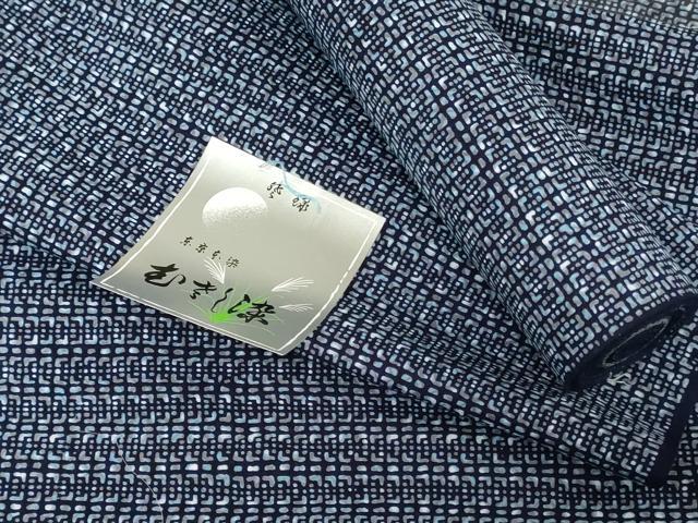 平和屋着物*夏物 浴衣 反物 着尺 東京本染 注染 抽象文様 綿 逸品 未使用 DABH3817zy