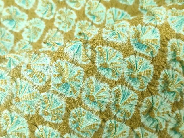平和屋着物*夏物 有松鳴海絞 浴衣 反物 着尺 蜘蛛絞り 湯のし前 綿 逸品 未使用 DABH3835zy