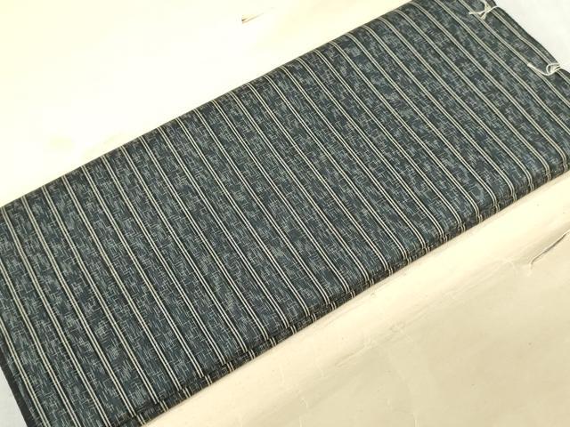 平和屋着物*夏物 お召 反物 着尺 間道 逸品 未使用 DABH3848zy