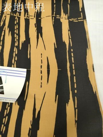 平和屋着物*夏物 中嶋まさひろ 蝋彩染作家 男性 浴衣 反物 着尺 注染 抽象文様 キングサイズ 綿 逸品 未使用 DABH3868zy