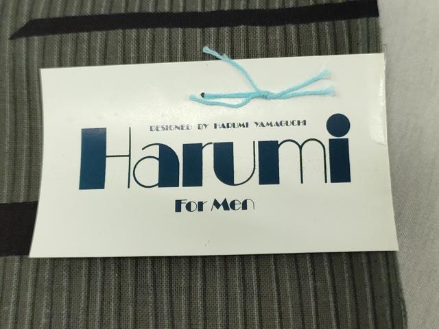平和屋着物*夏物 男性 浴衣 反物 着尺 横段文 キングサイズ 綿 逸品 未使用 DABH3885zy