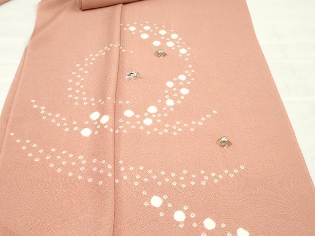平和屋着物▼付下げ 反物 着尺 刺繍 絞り 人物文 逸品 未使用 DABH3897zy