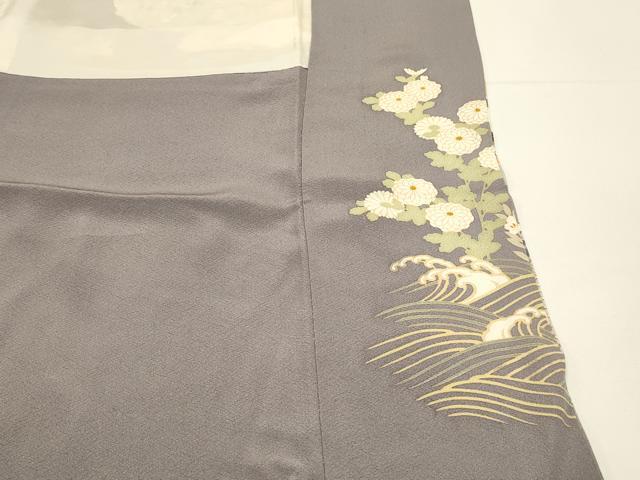 平和屋着物■豪華色留袖 刺繍 鳳凰花文 牡丹 暈し染め 正絹 逸品 DABH4019qp
