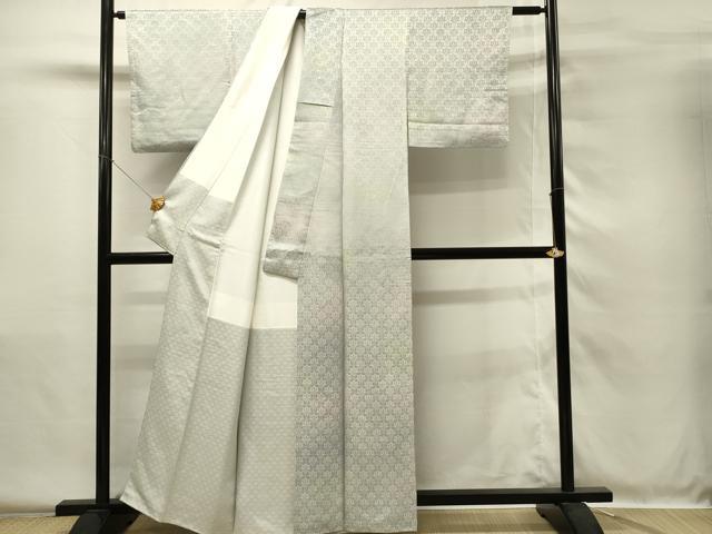 平和屋着物■上質な小紋 片輪車青海波地紋 暈し染め 正絹 逸品 DABH4049qp