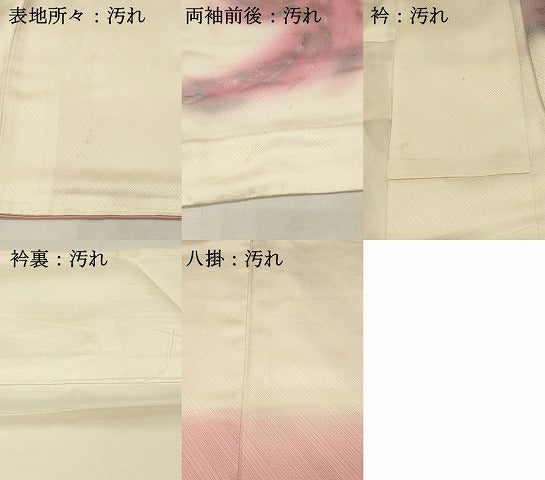 平和屋着物■訪問着 飛鳥文 暈し染め 銀彩 正絹 逸品 DABH4050qp