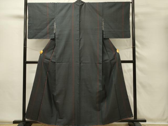 平和屋着物■本場大島紬 100亀甲 総詰め 間道 正絹 逸品 DABH4052qp