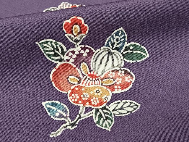 平和屋着物■上質な小紋 型染め 舞花文 正絹 逸品 DABH4127qp
