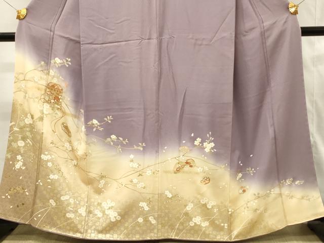 平和屋着物■訪問着 駒刺繍 貝桶花文 暈し染め 金彩 やまと誂製 正絹 逸品 DABH4200qp